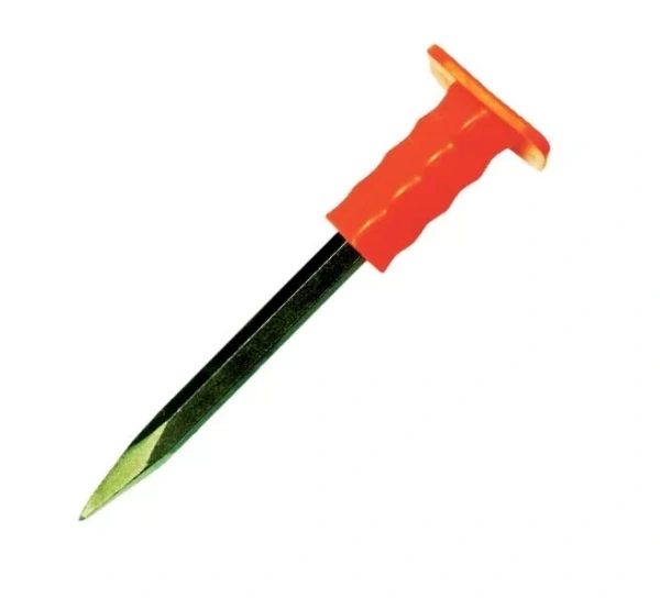 Скарпель острая с защитой для рук 250 мм