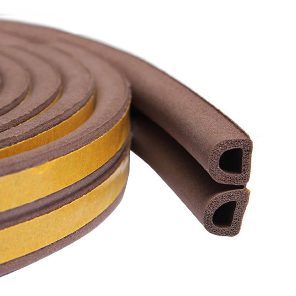 Уплотнитель D профиль КОРИЧНЕВЫЙ (50 м.) (двойной)