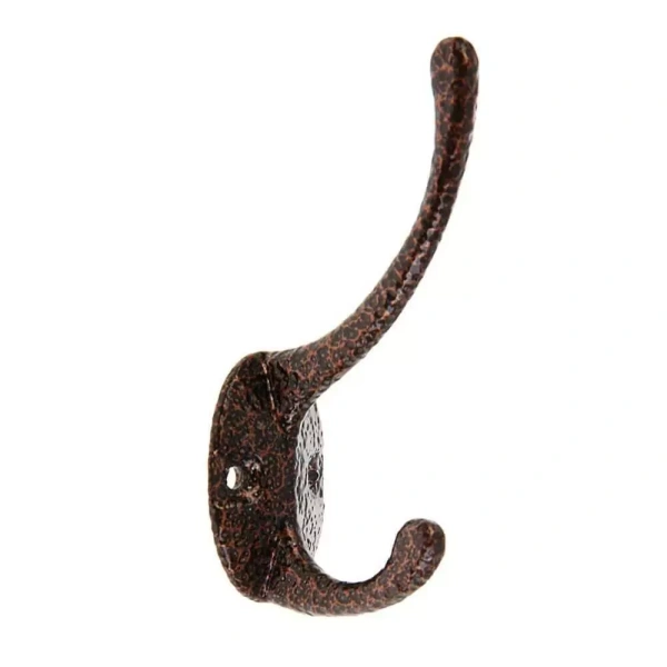 Крючок-вешалка двойной вертикальный медь (№24)