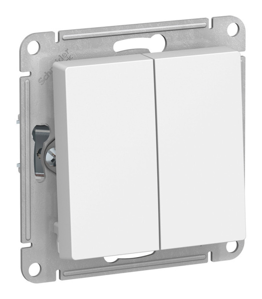 Переключатель скрытый 2-ой ATLASDESIGN (белый) Переключатель скрытый 2-ой ATLASDESIGN (белый)