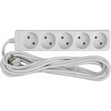 Удлинитель 5 гнезд 03 метра  (ПВС)