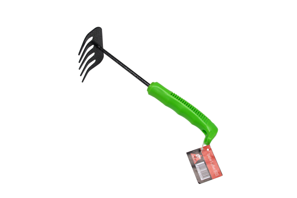 Грабли 5-зуб , зел.рукоятка 