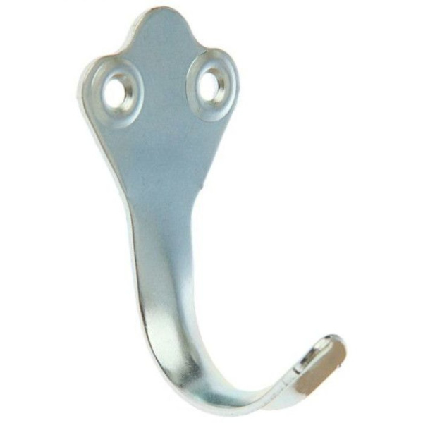 Крючок-вешалка одинарный цинк (№2)