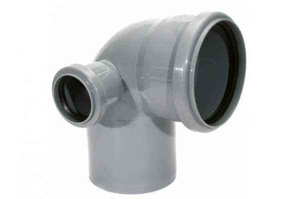 Угол 110мм х 90 град. с выходом 50мм влево