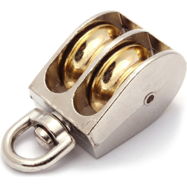 Блок двойной  мет. с вертлюгом  D 15