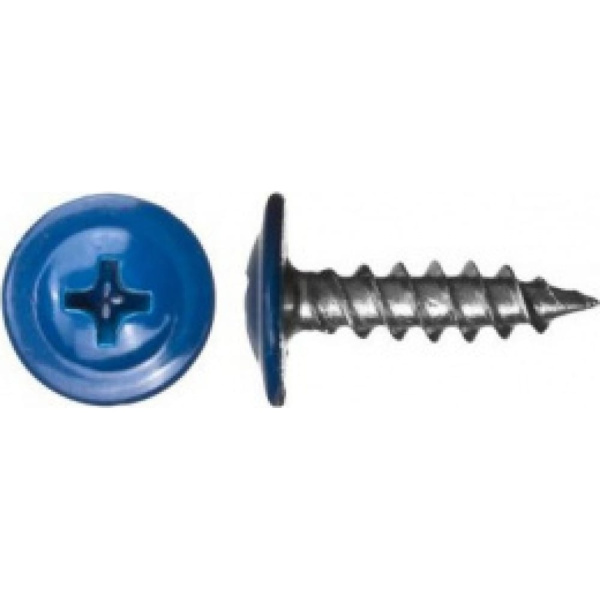 Саморез пресс-шайба 4,2 х 19 остр. (5005 синий)