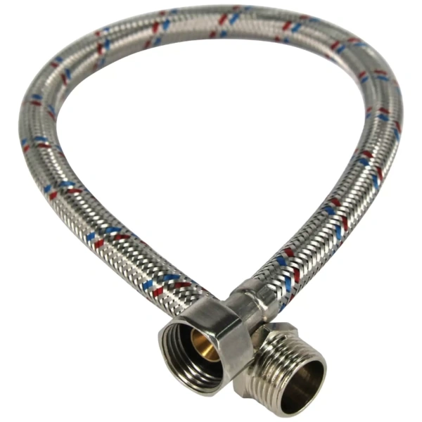 Подводка для воды 1/2" Г/Ш 1,5м(нерж)