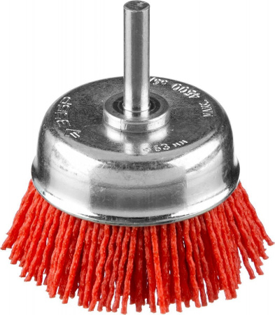 Корщетка - чашка , нейлон  для дрели 075 мм.