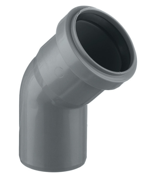 Отвод 50мм х 45град.