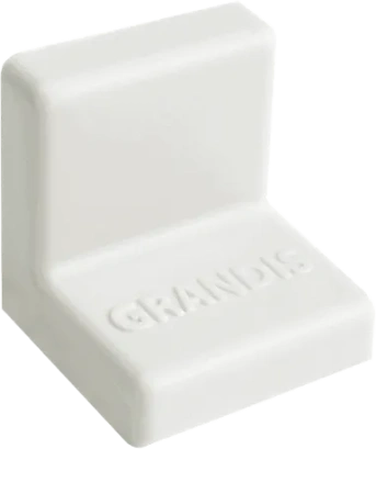 Уголок с заглушкой 25х25 Белый