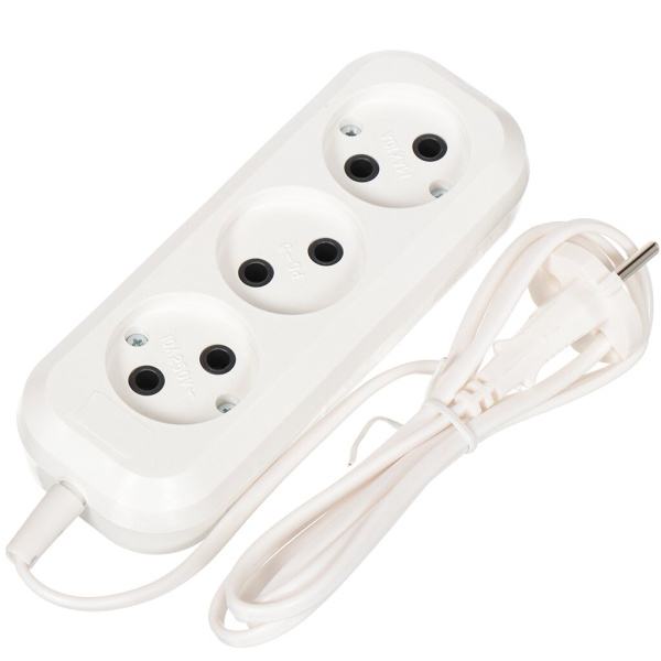 Удлинитель бытовой (ШВВП) 10,0 м (3 гнезда)