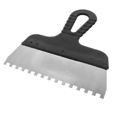 Шпатель зубчатый LUX нерж. сталь 250 мм.(06 х 06)