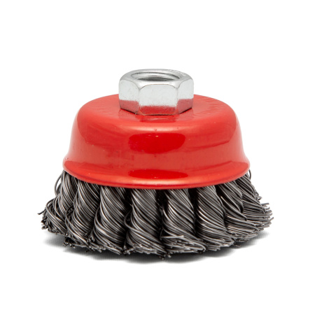 Щетка для УШМ "чашка" (крученая пров-ка) 125 мм.